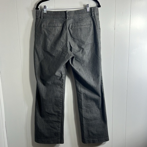 Lee Regular Fit Mid Rise Trouser Flex Motion Washed Gray Women Size 10 Short - Picture 2 of 7